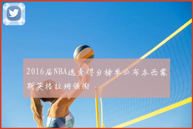 2016届NBA选秀得分榜单公布本西蒙斯英格拉姆领衔